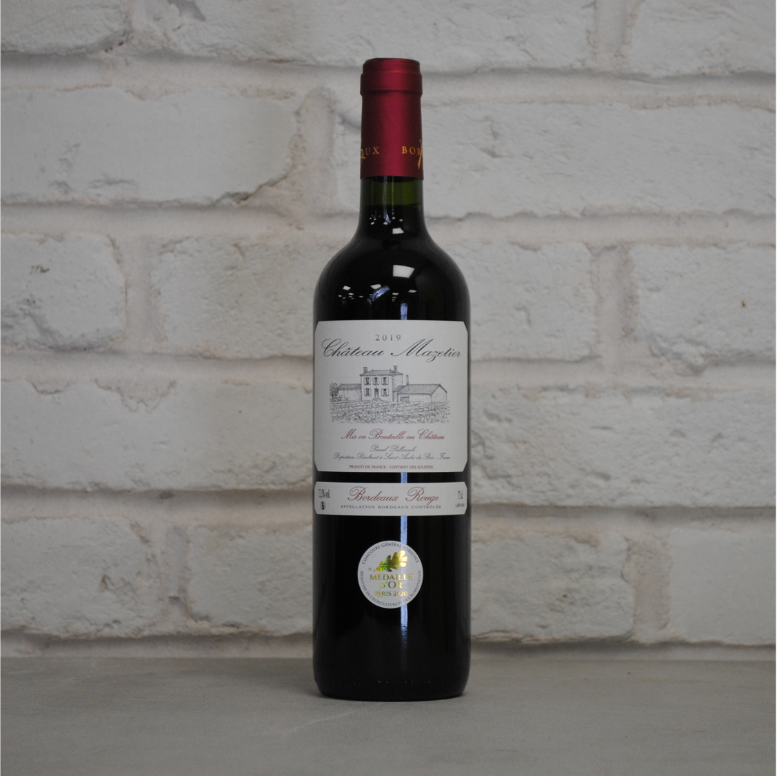 2019 CHATEAU MAZETIER Bordeaux Rouge 75cl (Bordeaux, France